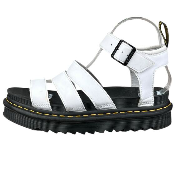 Dr. Martens Blaire White Leather Platform Sandal Size US 7 - Picture 3 of 10